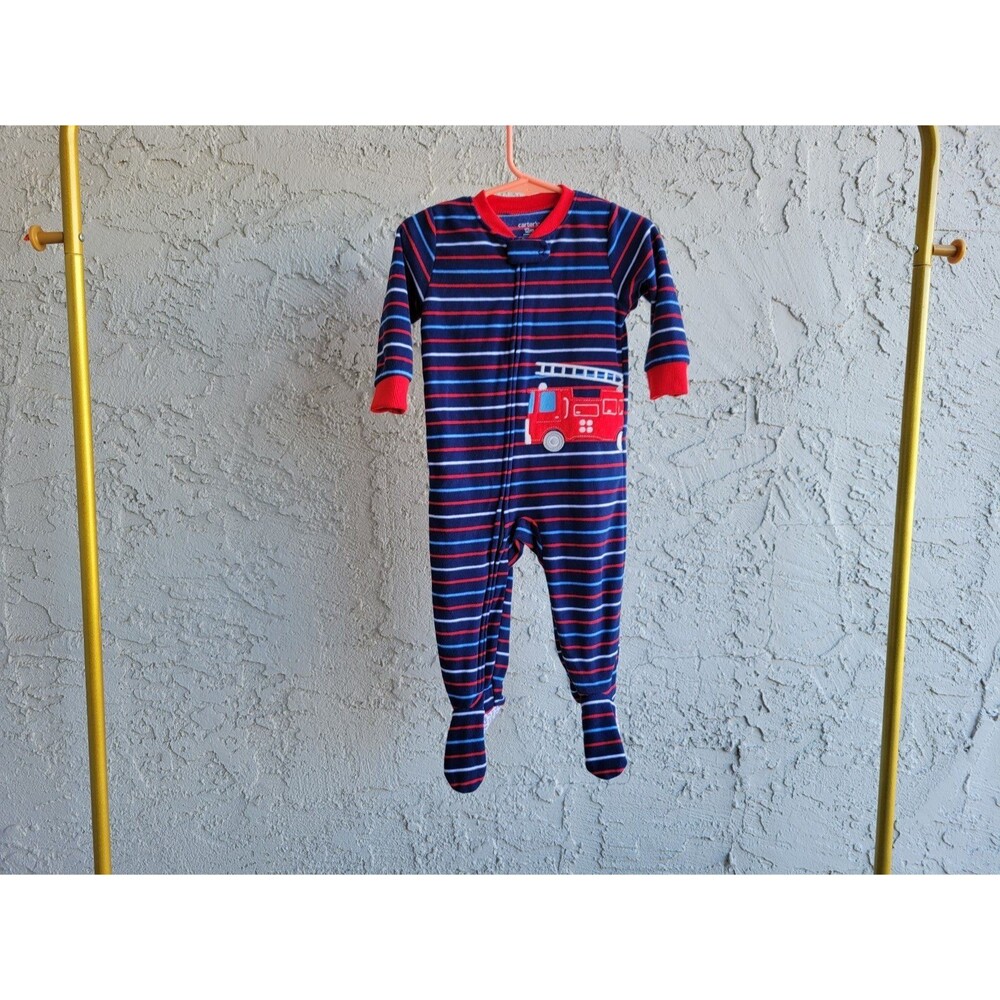 Carter's Firetruck Pajamas Size 12 Months